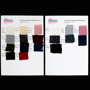 Activewear Spandex Mesh Sample Book