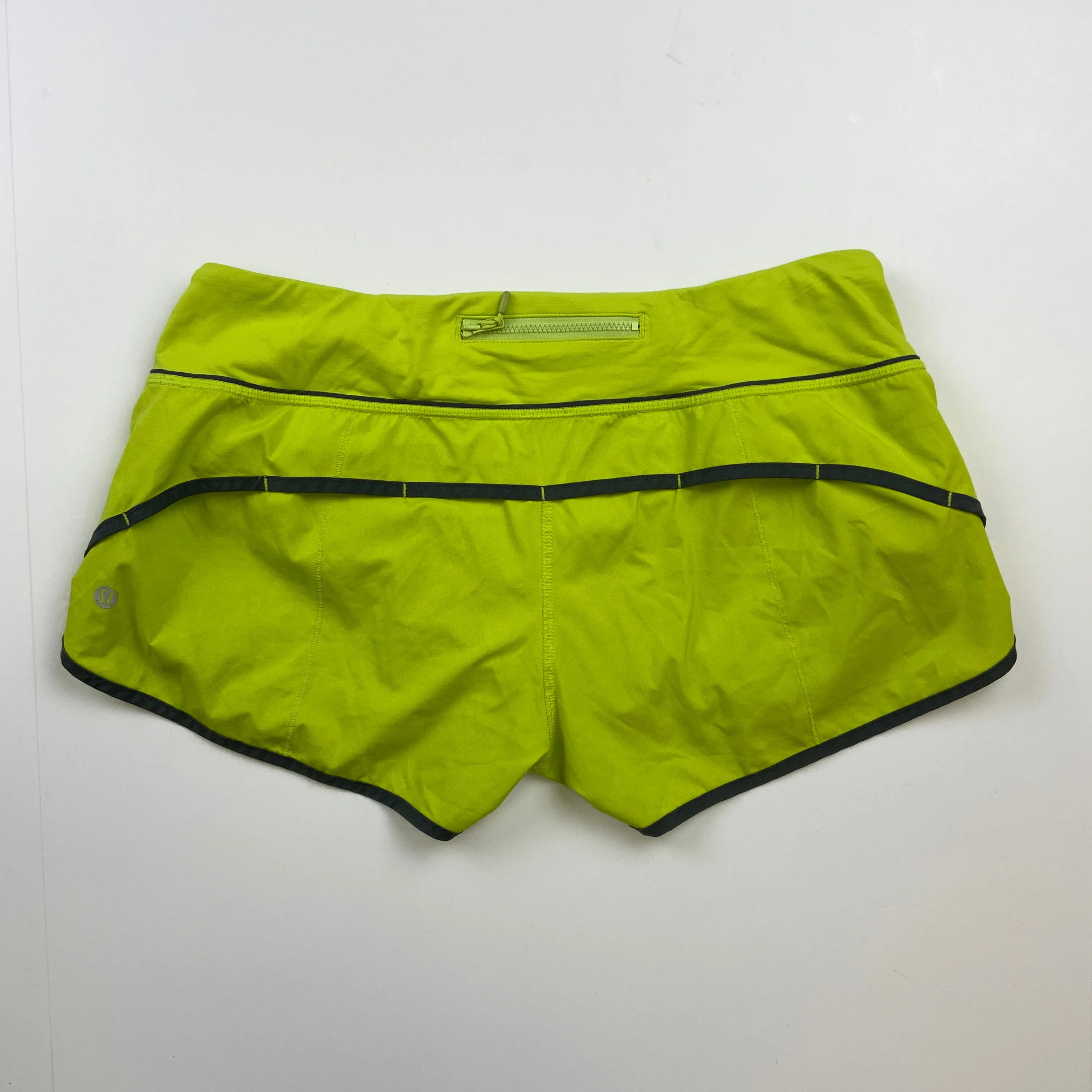 Athletic Shorts By Lululemon In Green, Size: 8