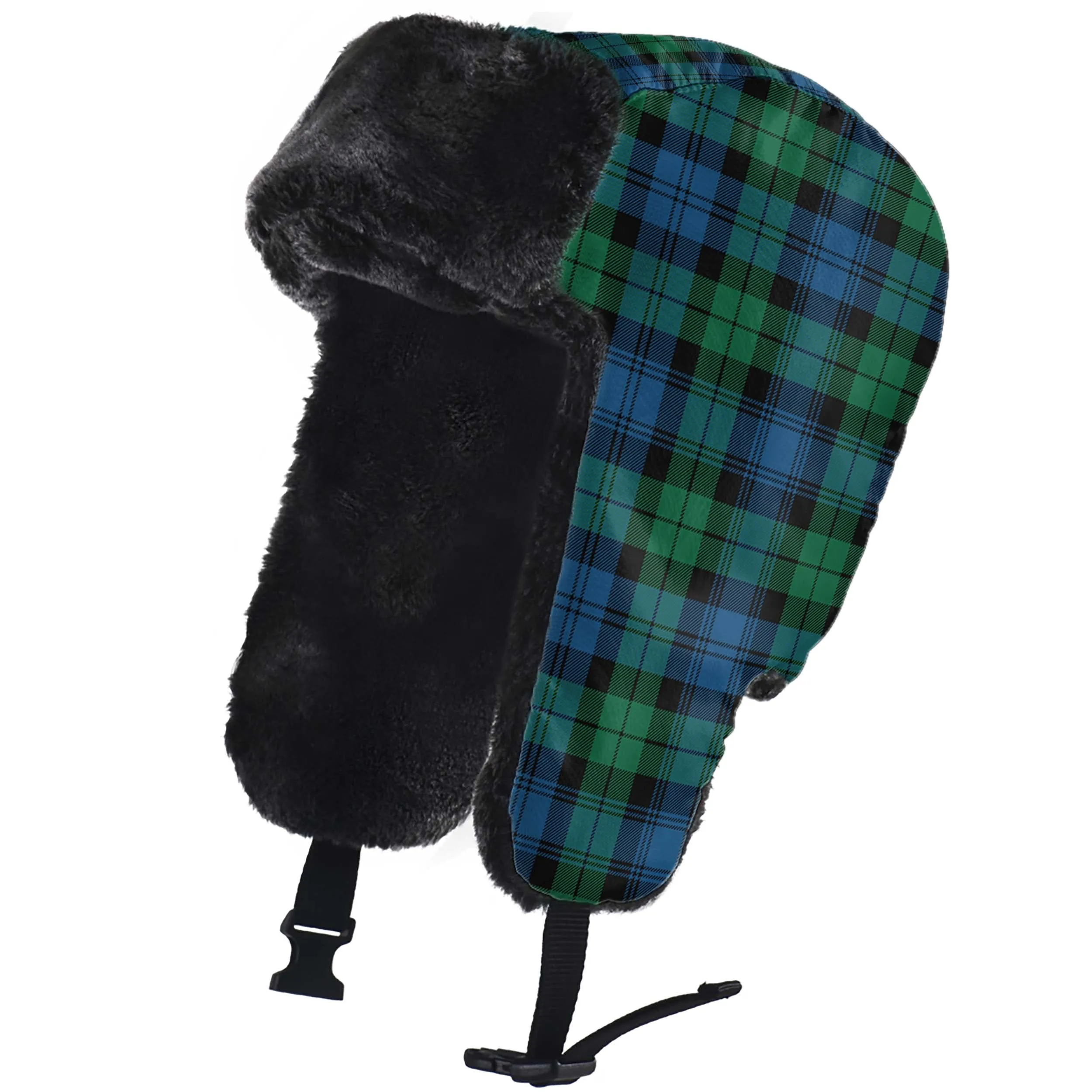 Black Watch Ancient Tartan Winter Trapper Hat