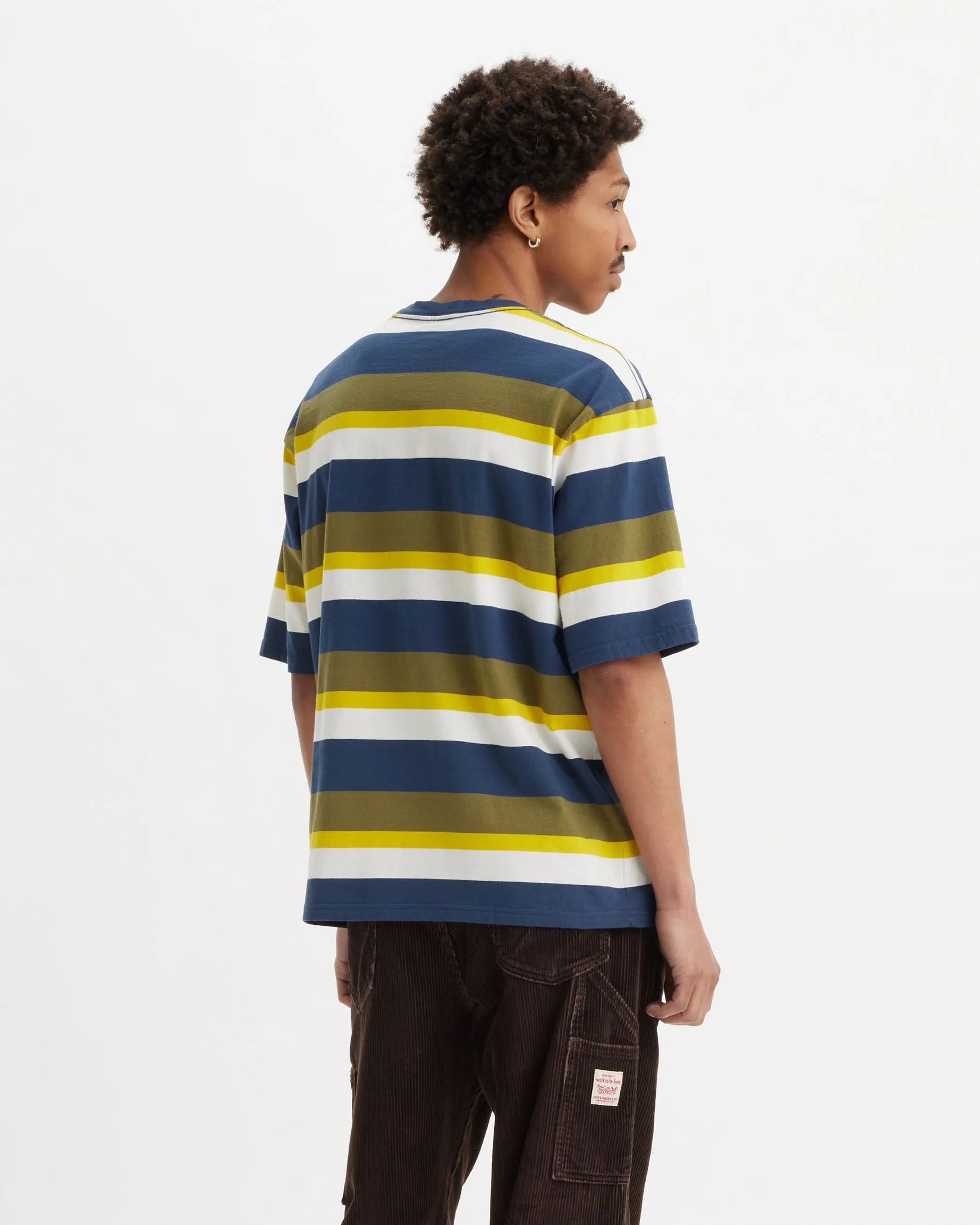 Blocking Stripe Workwear T-Shirt in Spellbound
