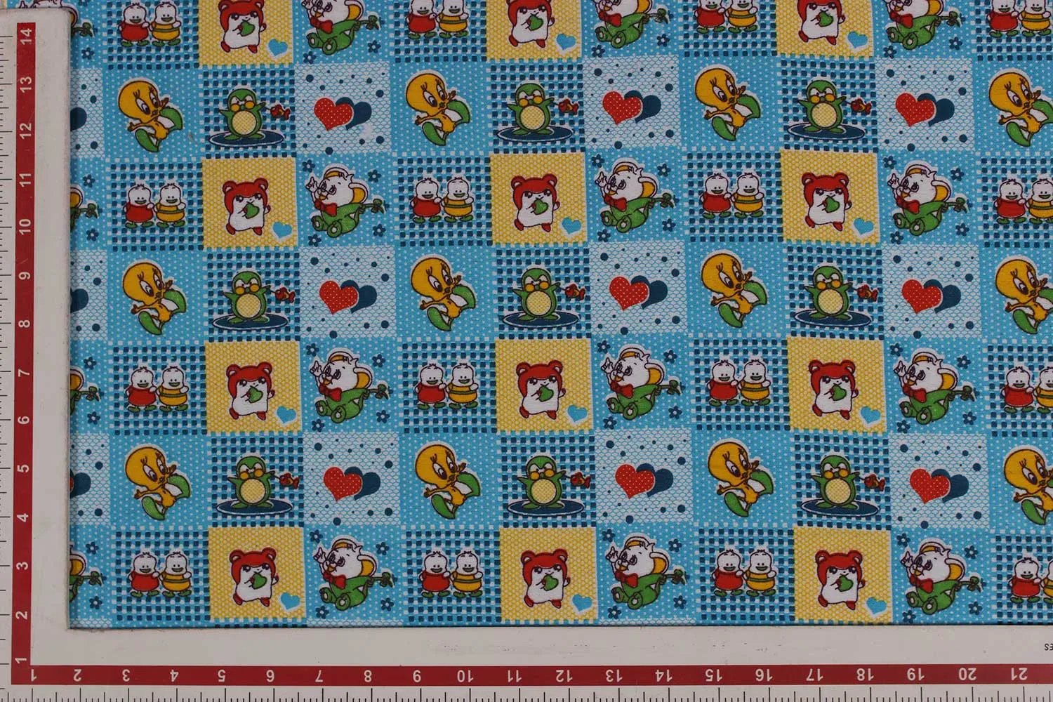 Blue Flannel Cotton Fabric