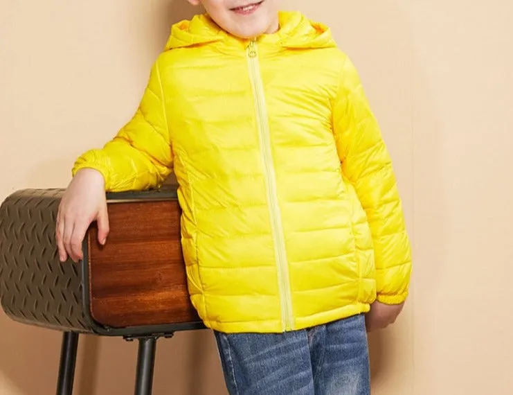 Candy Color Hooded Coats