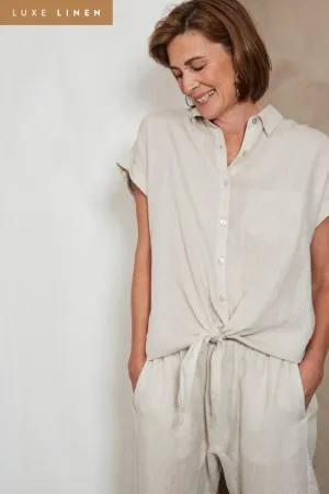 Eb & Ive 'Studio Tie Shirt' - Tusk