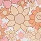 Flower Power Coral Biker Shorts