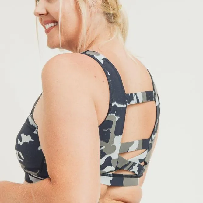 JUNGLE CAMO SPORTS BRA