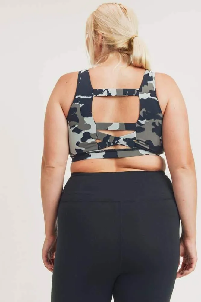 JUNGLE CAMO SPORTS BRA