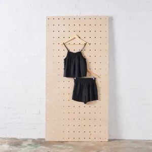 Linen Short Sets in Black