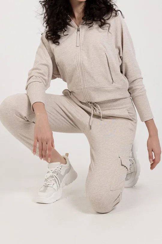 LONG SLEEVE FULL ZIP RAGLAN HOODIE