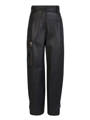 Oversized cargo pants in wool blend