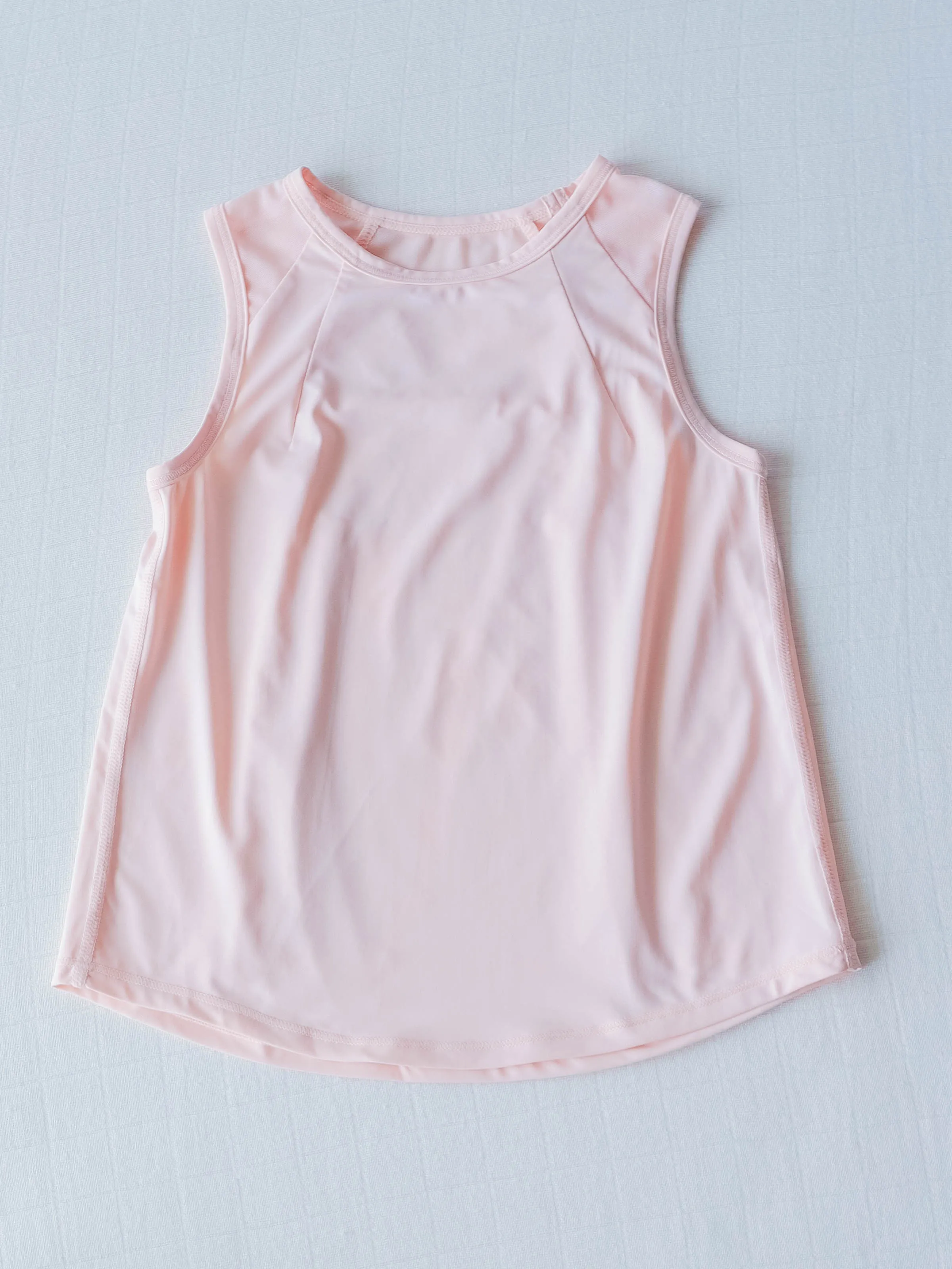 Pleated Tank Top - Light Pink