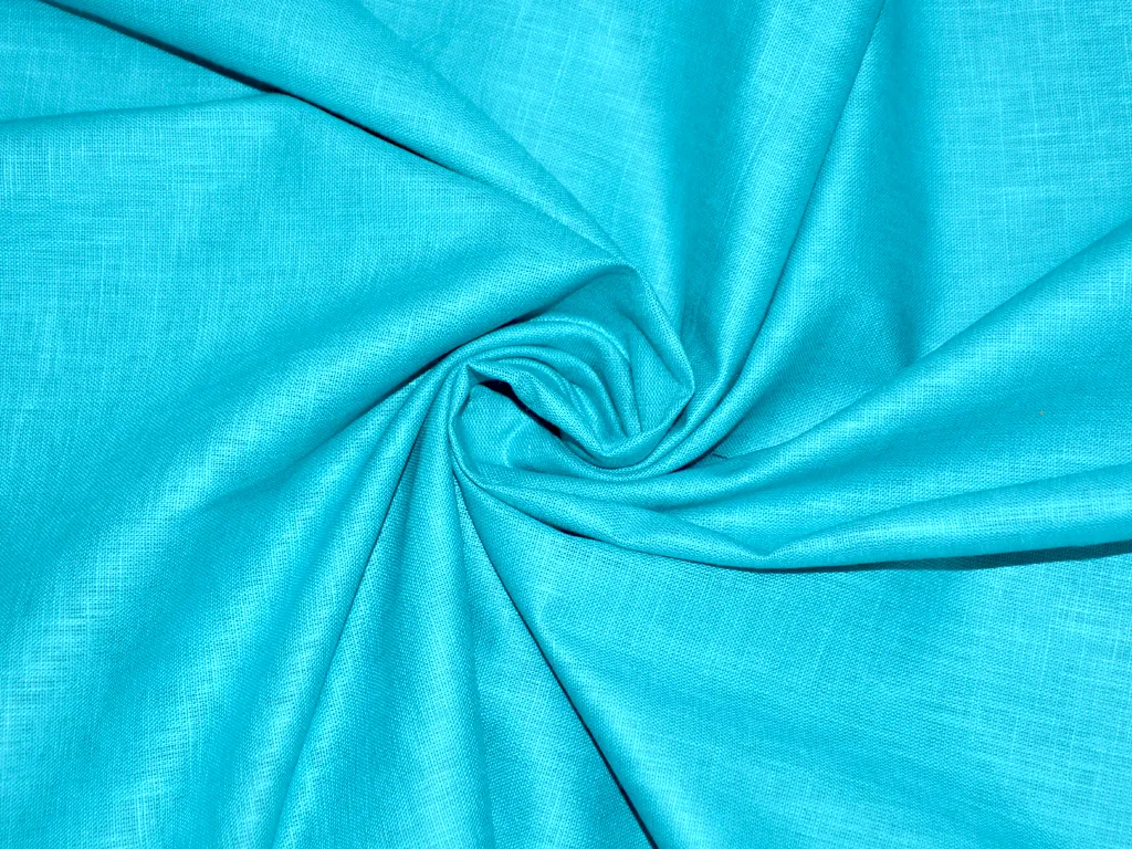 Precut of 2 Meter Teal Premium Linen 60 Lea Fabric
