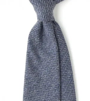 Pure Cashmere Herringbone Tie
