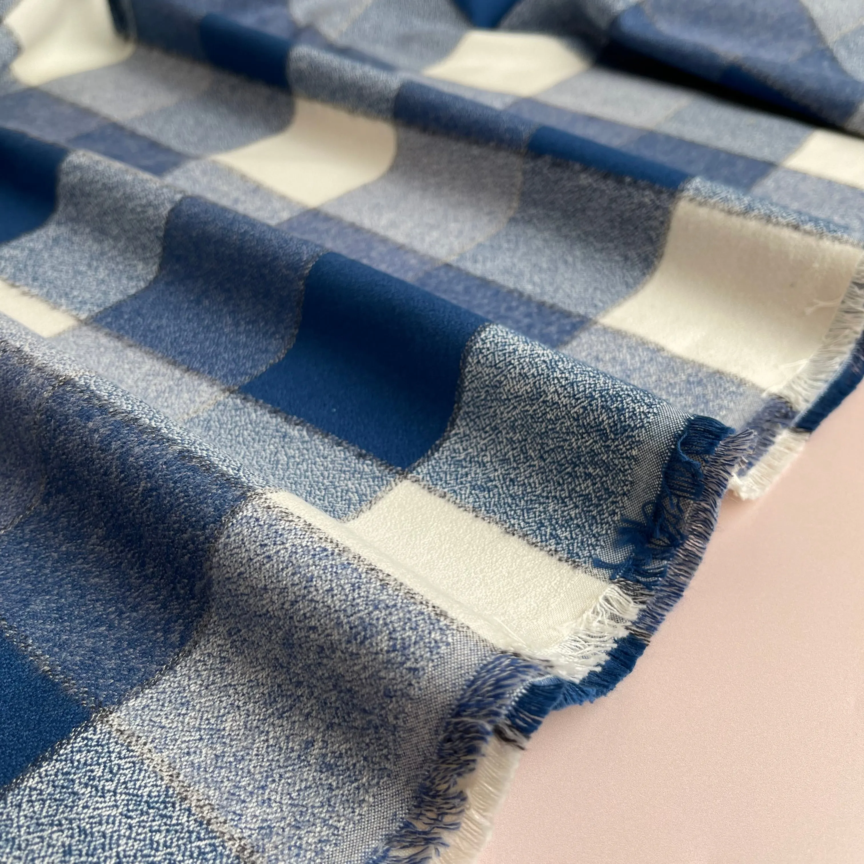 REMNANT 0.48 Metre - Denim Mammoth Cotton Flannel