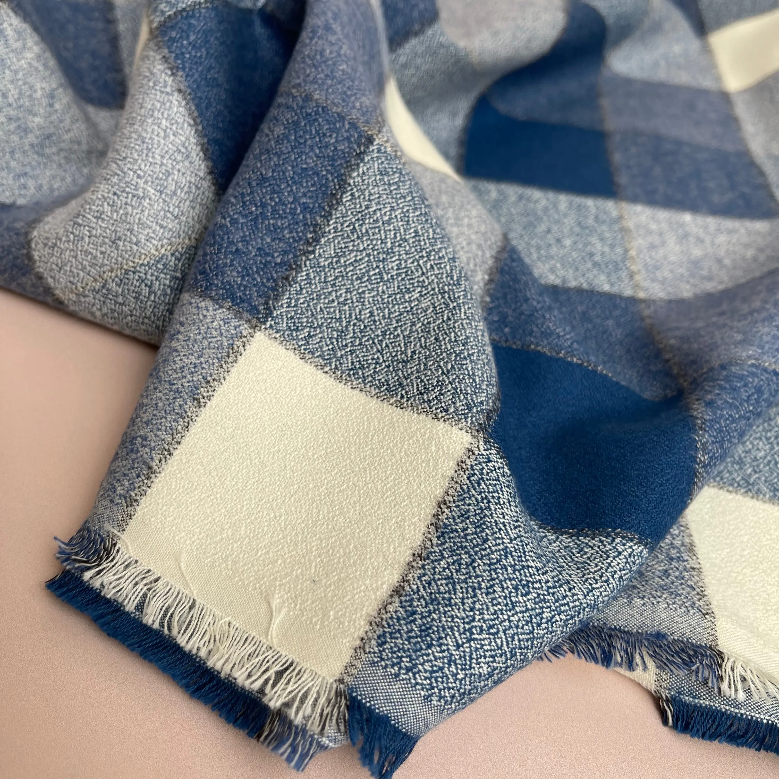 REMNANT 0.48 Metre - Denim Mammoth Cotton Flannel