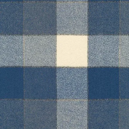 REMNANT 0.48 Metre - Denim Mammoth Cotton Flannel