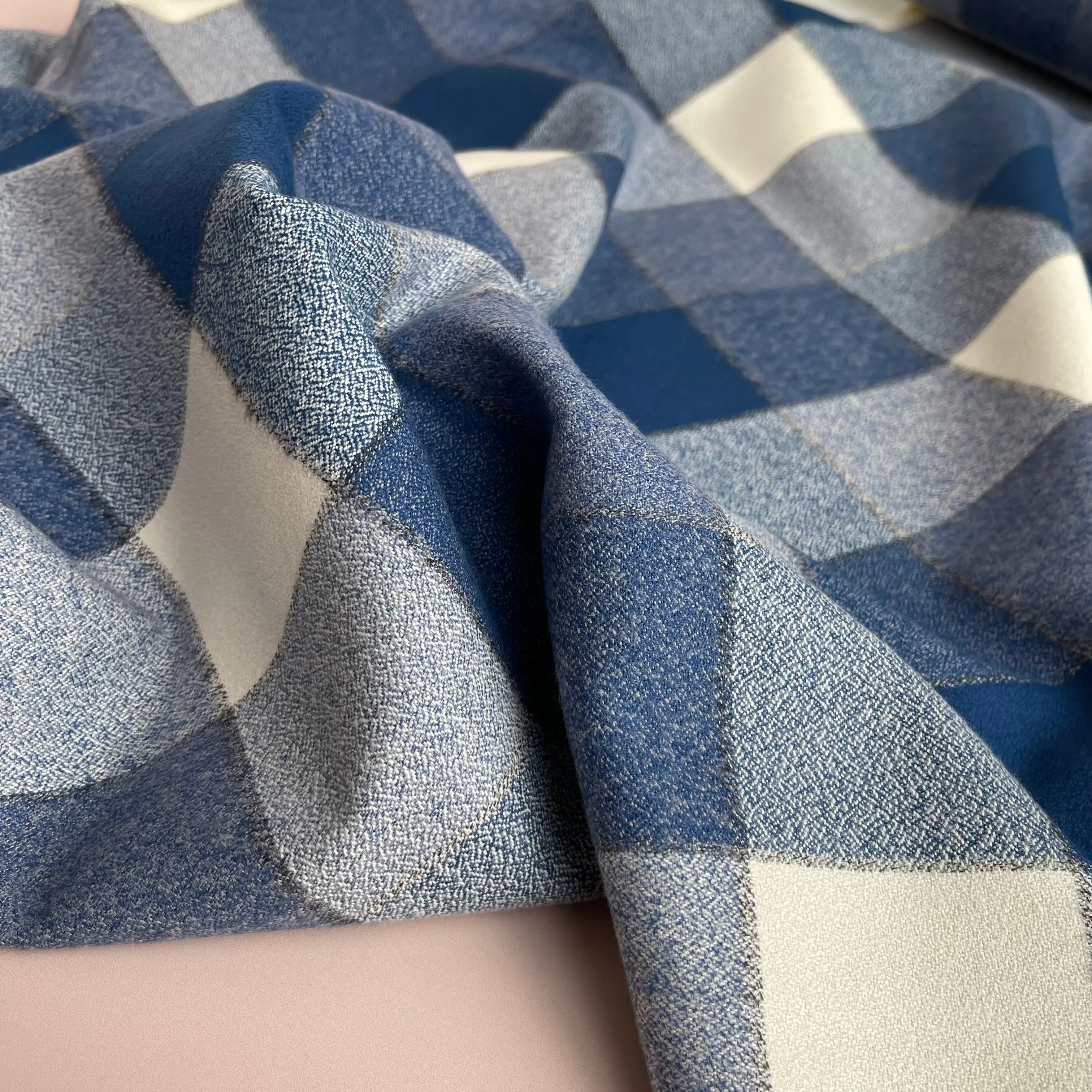 REMNANT 0.48 Metre - Denim Mammoth Cotton Flannel