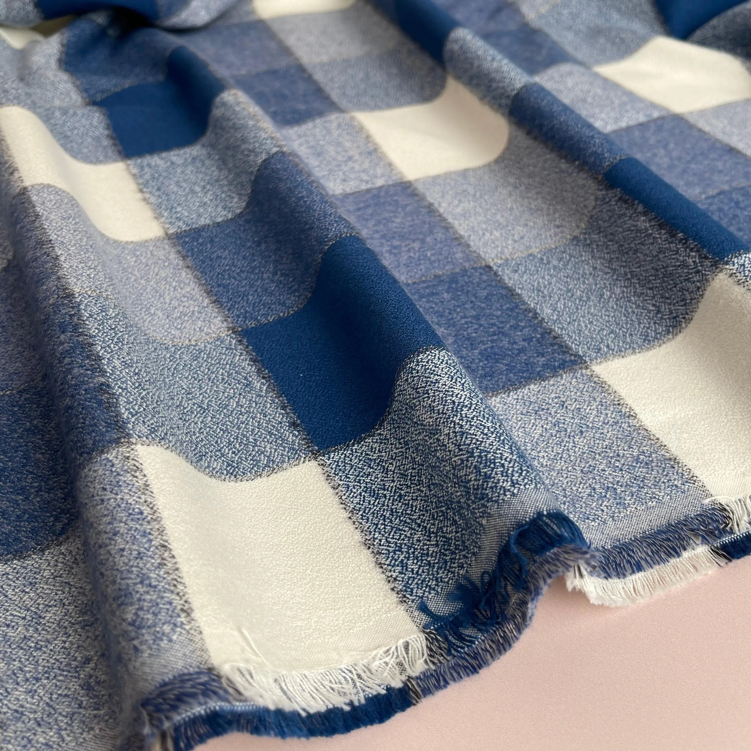 REMNANT 0.48 Metre - Denim Mammoth Cotton Flannel