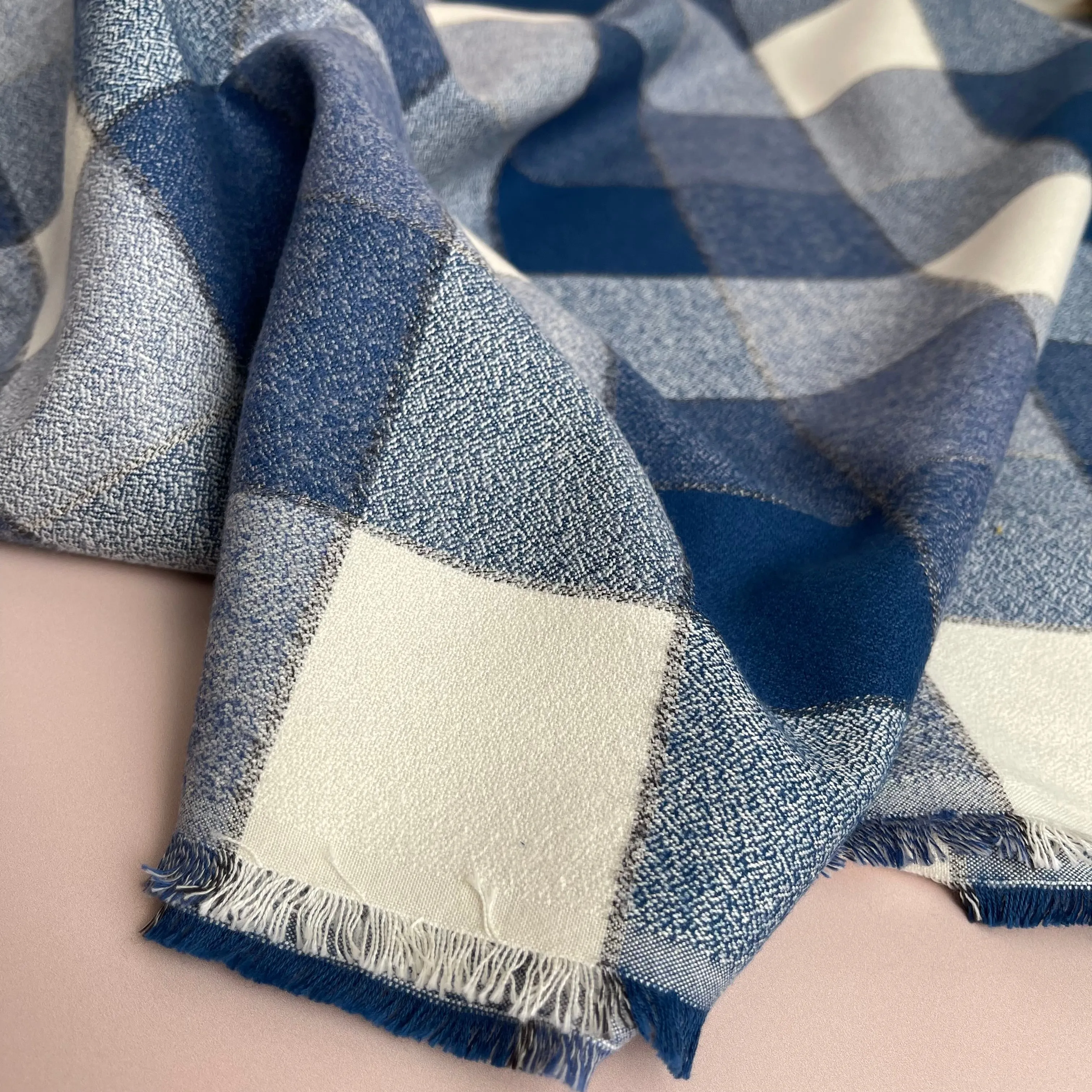 REMNANT 0.48 Metre - Denim Mammoth Cotton Flannel