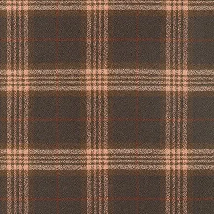REMNANT 0.51 Metre - Cocoa Mammoth Organic Cotton Flannel
