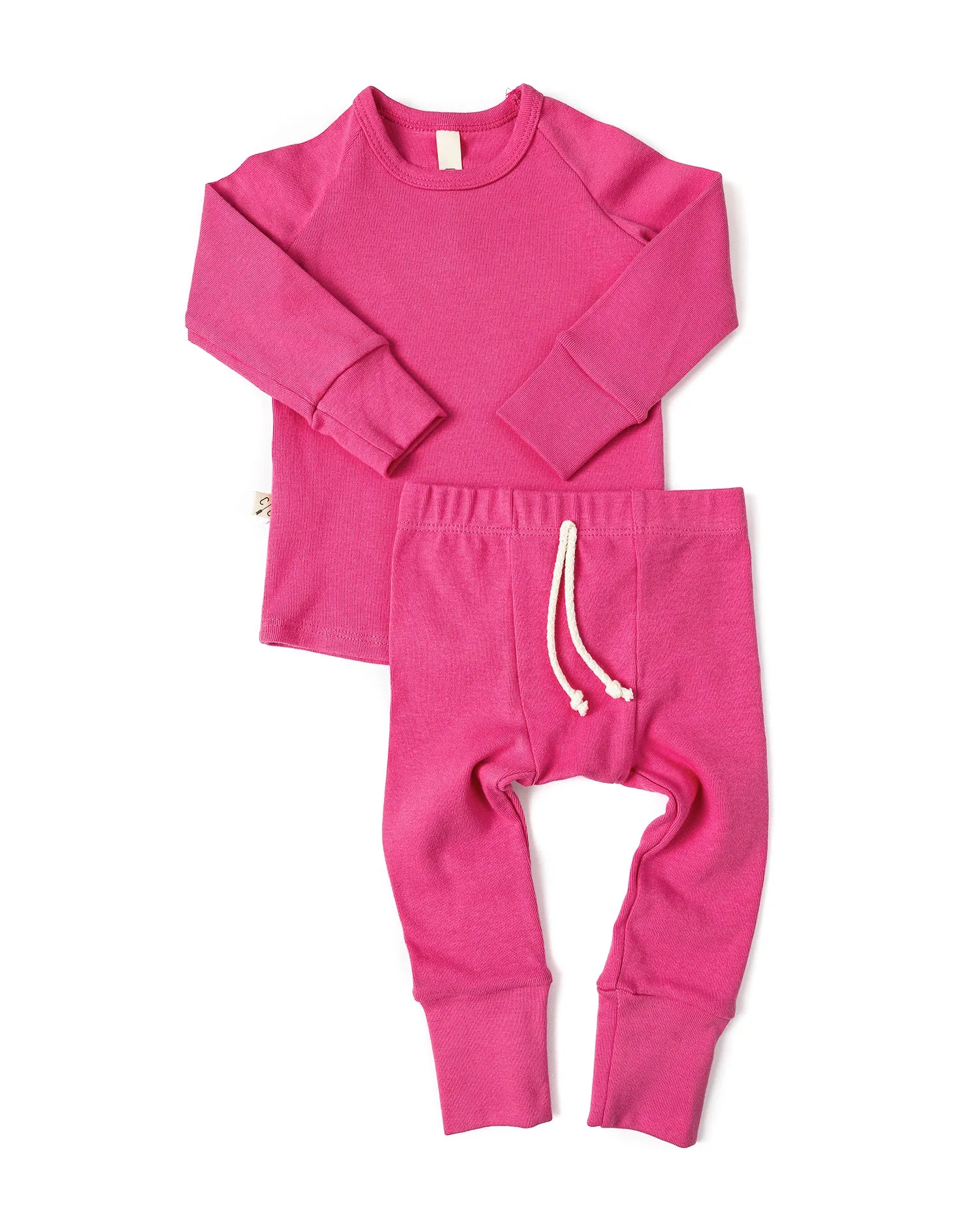 rib knit pant CO - punch