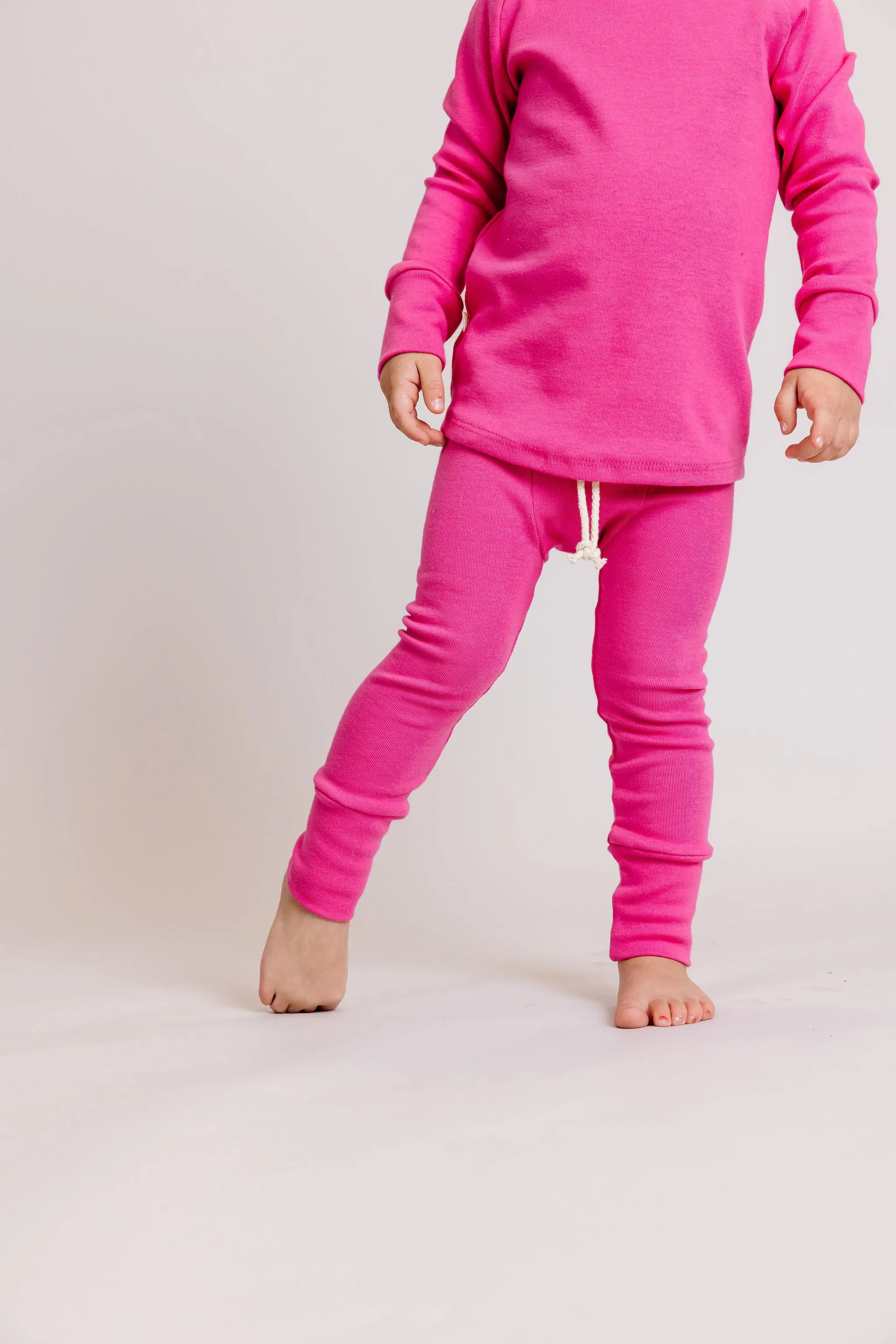 rib knit pant CO - punch