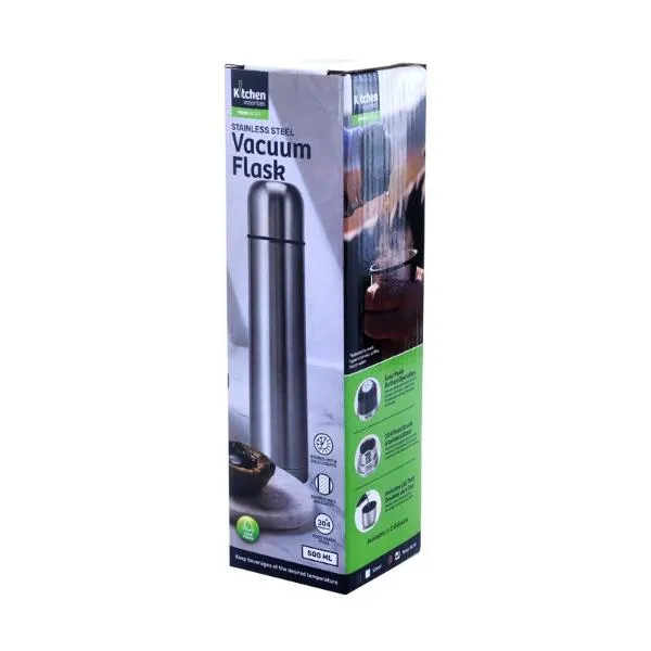 Stainless Steel Flask Double Wall Insulated Water Bottle - 500ml