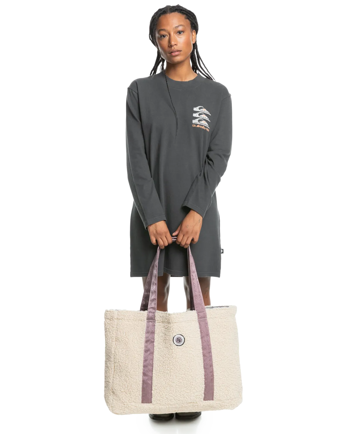 Uni Plaid Winter Bag in Grape Shake