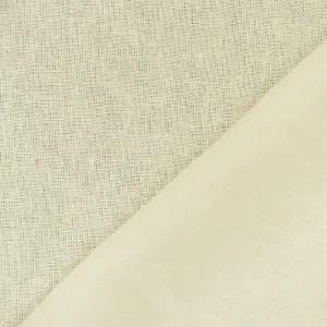 White Solid Linen Woven Shirting Fabric