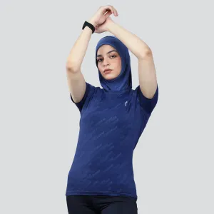 Women's Flex Fit Breathable Activewear T-Shirt - Dark Blue